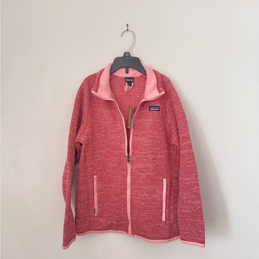 Patagonia Better Sweater Kids Size L in Aurea Pink NWT